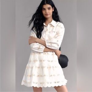 Bettina Deco Bee Mini Dress by Anthropologie